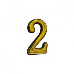 Номерок на дверь самоклеющийся пластиковый H50мм №2 (01-22) Номерок на дверь самоклеющийся пластиковый H50мм №2 (01-22)