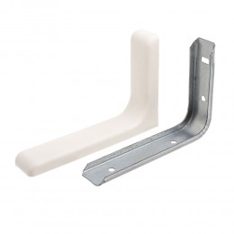 Уголок-полкодержатель металлический с декоративной накладкой (120мм) WW 4-037 Уголок-полкодержатель металлический с декоративной накладкой (120мм) WW 4-037