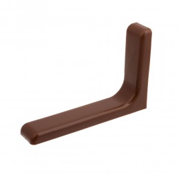 Уголок-полкодержатель металлический с декоративной накладкой (120мм) АС 4-037 Уголок-полкодержатель металлический с декоративной накладкой (120мм) АС 4-037