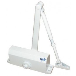 Доводчик дверний USK 602-60кг (біл.) Доводчик дверний USK 602-60кг (біл.)