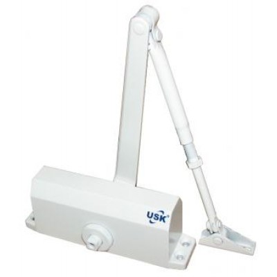 Доводчик дверний USK 602-60кг (біл.) Доводчик дверний USK 602-60кг (біл.)