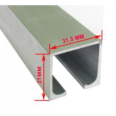 Профиль раздвижной системы EKF 120101-02, 80кг, 2м Профиль раздвижной системы EKF 120101-02, 80кг, 2м