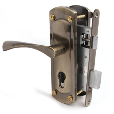 Замок с ручками USK ET-25112 AB бронза