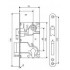  Корпус замка USK 85 * 50 (9171С) (BN)