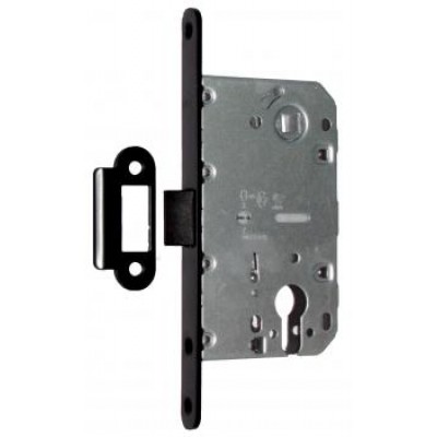 Замок для межкомнатной двери USK 410C PVC 85*50 black Замок для межкомнатной двери USK 410C PVC 85*50 black