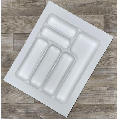 Лоток для столових приборів Starax білий 450мм