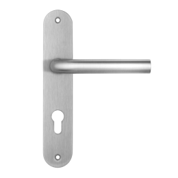 Ручка для дверей на планке S-1119-85 SS под цилиндр из нержавеющей стали Ручка для дверей на планке S-1119-85 SS под цилиндр из нержавеющей стали