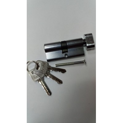 Цилиндровый механизм узкий 3 кл ккюч\вороток 60мм