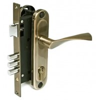 Замок врезной с ручками USK 70.012-45 АВ Старая бронза (аналог Apecs 1523/60 )