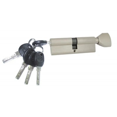 Циліндровий механіз USK В90 45/45 ключ/вороток нікель