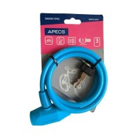 Замок велосипедный APECS PD-81-65 см-BLUE
