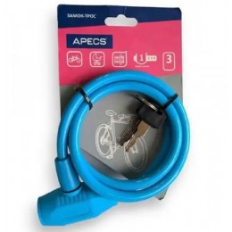 Замок велосипедный APECS PD-81-80 см-BLUE 