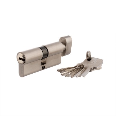 Цилиндровый механизм 60мм цинк 5кл. ключ/вороток лазер.