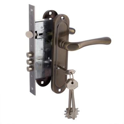 Комплект ручек FZB 55мм под сувальдный ключ 15-110 АВ Комплект ручек FZB 55мм под сувальдный ключ 15-110 АВ