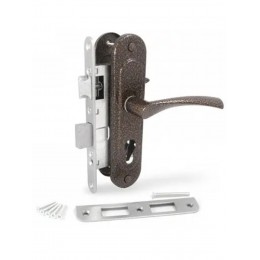 Замок врезной Арико ЗВ4-У медь с ручк без цилиндра Замок врезной Арико ЗВ4-У медь с ручк без цилиндра