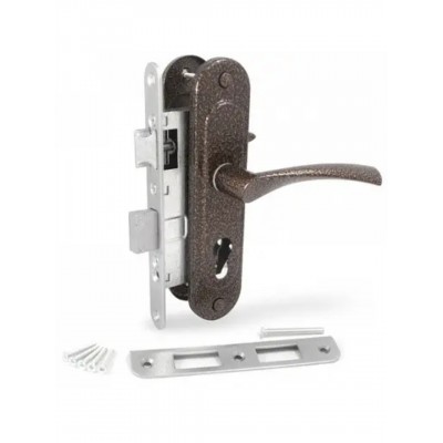 Замок врезной Арико ЗВ4-У медь с ручк без цилиндра