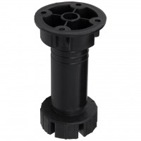 Ножка кухонная Н-150мм черная разборная, пластик