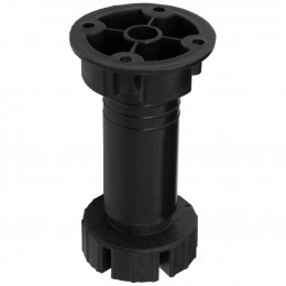 Ножка кухонная Н-100мм черная разборная, пластик