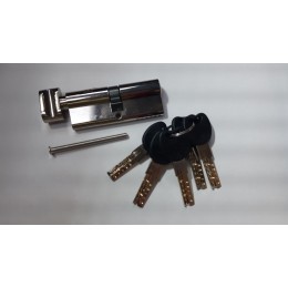 Цилиндровый механиз USK ZC80 40/40 ключ/вороток никель Цилиндровый механиз USK ZC80 40/40 ключ/вороток никель