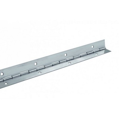 Петля рояльна, полірована нержавіюча сталь