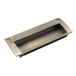 Ручка врезная мебельная 128мм античная бронза Ручка врезная мебельная 128мм античная бронза