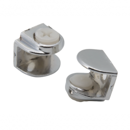 Стеклодержатель хром под саморез Стеклодержатель хром под саморез