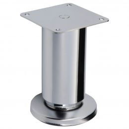 Опора мебельная сталь 45х80 мм хром, с регулировкой Опора мебельная сталь 45х80 мм хром, с регулировкой