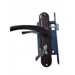 Замок врезной Тандем ЗВ-5АМ левый ручка прямая медь Замок врезной Тандем ЗВ-5АМ левый ручка прямая медь