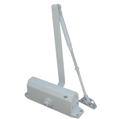 Доводчик дверной USK 704-100кг белый 