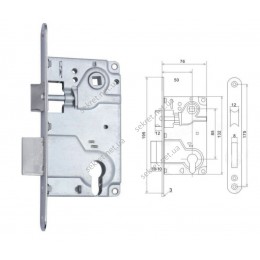 Замок врезной  (СY 5085) SN (10-21)