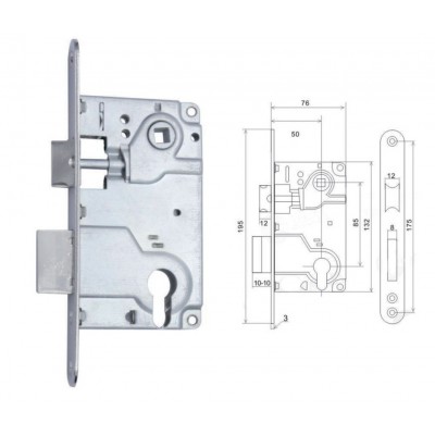 Замок врезной (СY 5085) SN (10-21) Замок врезной (СY 5085) SN (10-21)
