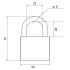 Замок навесной APECS PD-01-50