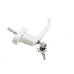 Ручка для металопластикових вікон та дверей із замком Ручка для металопластикових вікон та дверей із замком