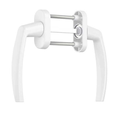 Ручка для металопластикових дверей, балконна двостороння