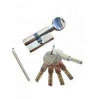 Цилиндр APECS QM-60-C-NI никель ключ-вороток