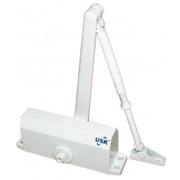 Дверной доводчик USK 702-60 кг белый Дверной доводчик USK 702-60 кг белый