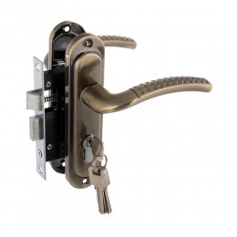 Комплект ручек с замком 50mm УСИЛЕННЫЙ АВ (15-08) Комплект ручек с замком 50mm УСИЛЕННЫЙ АВ (15-08)