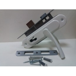 Замок врезной Арико ЗВ4-У с белой ручкой без цилиндра Замок врезной Арико ЗВ4-У с белой ручкой без цилиндра