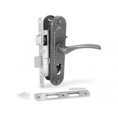 Замок врезной Арико ЗВ4-У с серой ручкой без цилиндра 