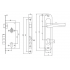 Замок врезной Арико ЗВ-7 Ч/С  85мм без цилиндра 