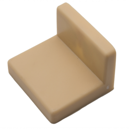 Консоль із пласт.накладкою MAR - 45х35х50 мм декор бук Консоль із пласт.накладкою MAR - 45х35х50 мм декор бук