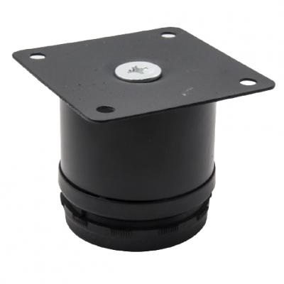 Опора меблева сталь  50х50 мм чорна, з регулюванням