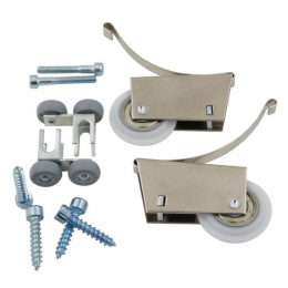 Комплект роликов для профиля шкафа купе асимметричный Комплект роликов для профиля шкафа купе асимметричный