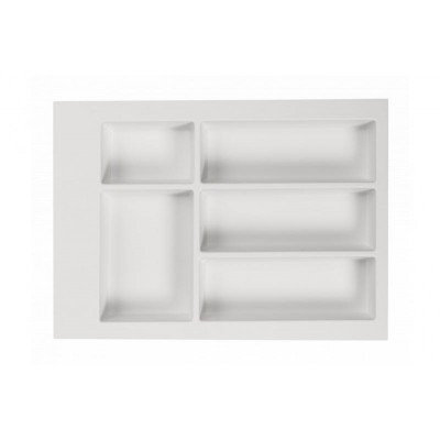 Лоток для столових приборів GTV Axispace Білий 400мм (340*474*50) Лоток для столових приборів GTV Axispace Білий 400мм (340*474*50)