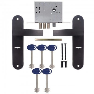 Замок врезной ШЕРЛОК 04.28 сувальдный с руками
