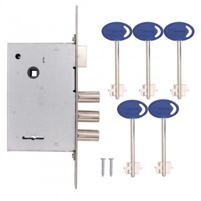 Замок врезной Шерлок 10.11-S сувальдный