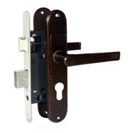 Замок врезной Тандем ЗВ-5 медь без цилиндра