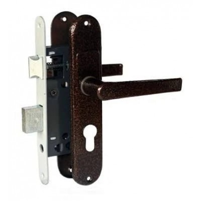 Замок врезной Тандем ЗВ-5 медь без цилиндра