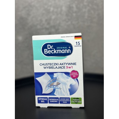 Салфетки для активного отбеливания белья Dr. Beckmann 3 в 1, 15 шт