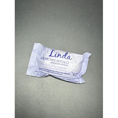 Кремовое мыло Linda «Французская роза и Хлопок», 90 г